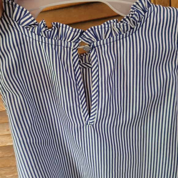 Blue and White Stripped Top - Picture 4 of 7